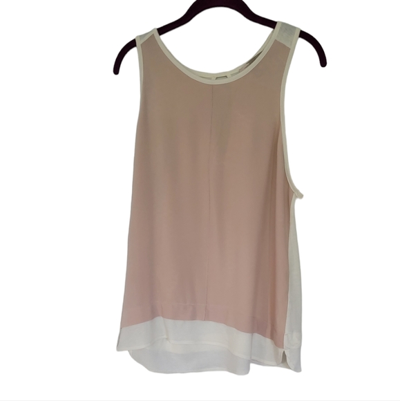 Forever 21 Blouse Pink & White Size Large - Picture 1 of 5